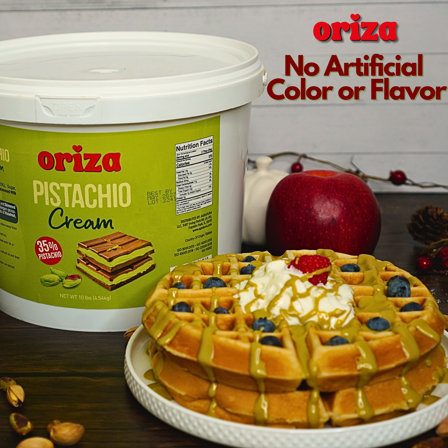 Oriza Pistachio Cream 20lbs (Pack of 2)