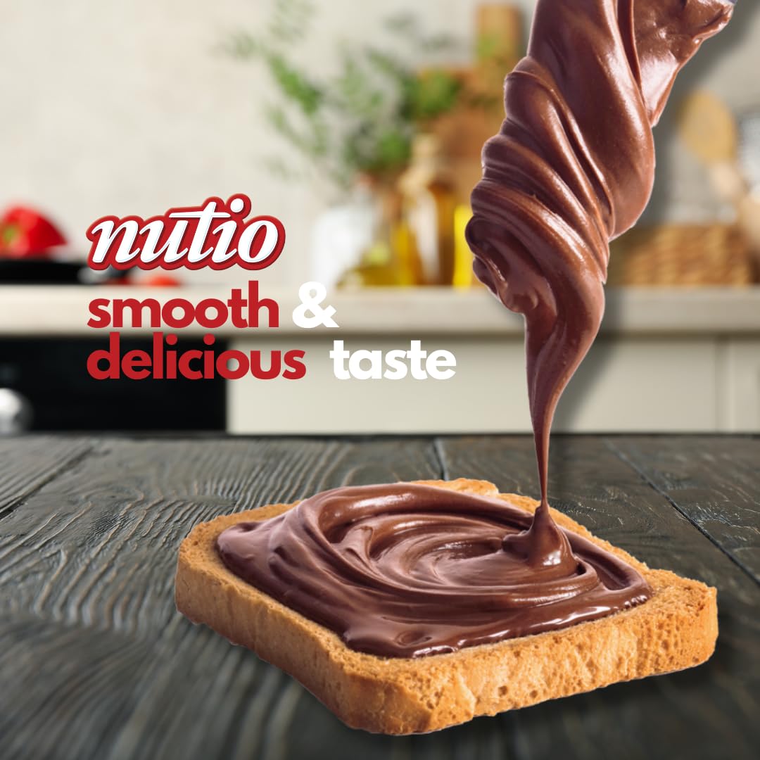 Nutio Milk Chocolate Hazelnut Spread - 14oz (Pack of 32)