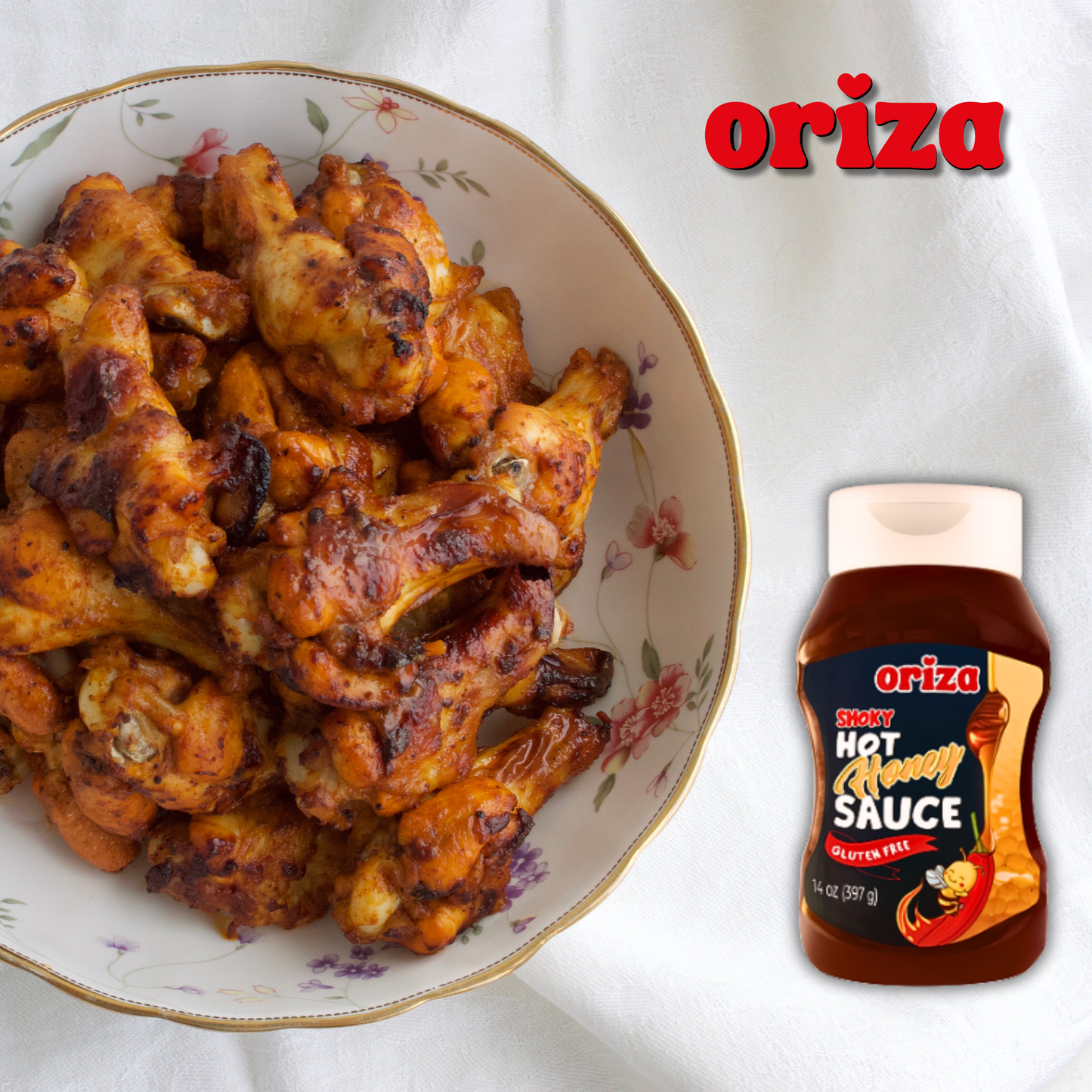 Oriza Smoky Hot Honey Sauce 14oz