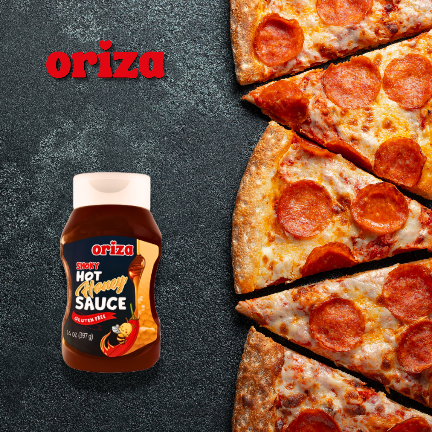 Oriza Smoky Hot Honey Sauce 14oz