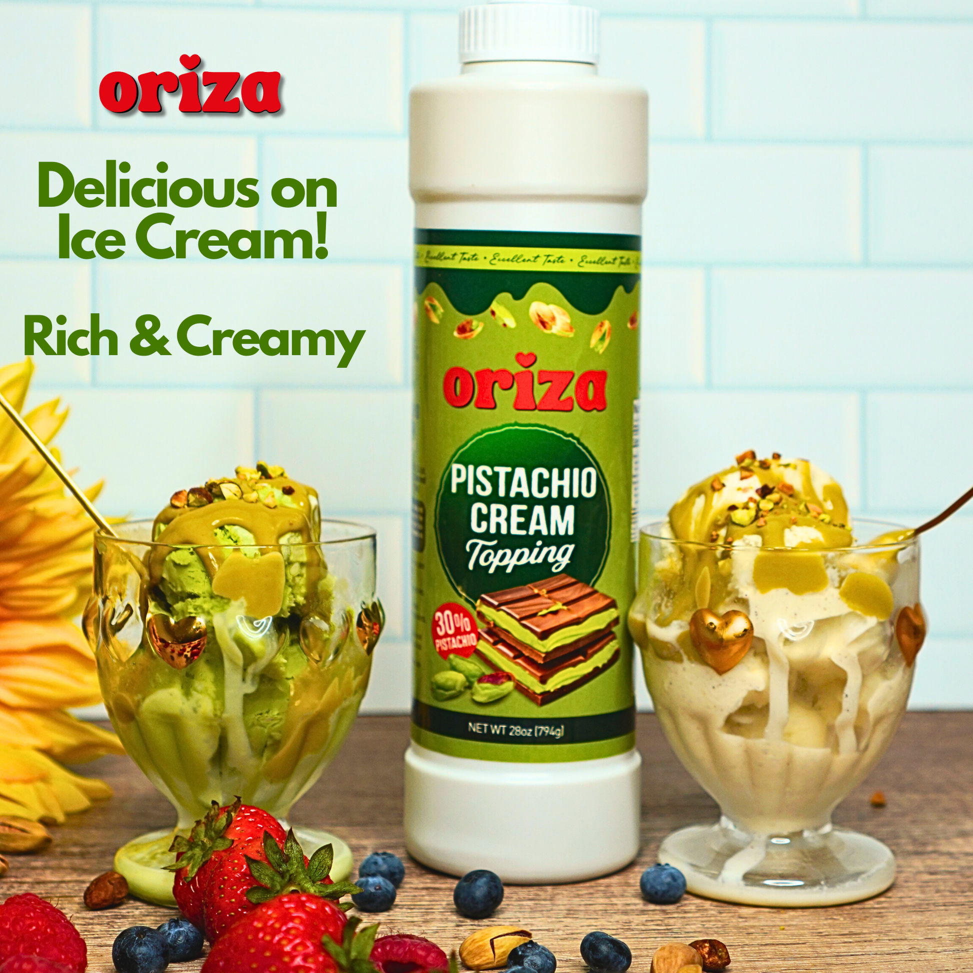 Oriza Pistachio Topping 28oz – AGRATURA Oriza Pistachio Topping 28oz – AGRATURA